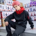 Jujutsu Kaisen连帽外套万圣节表演服 咒术回战卫衣虎杖悠仁cos服