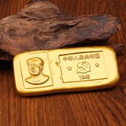 Antique Style Thick Gold Coin Simulation Gold Bar Ingot Gilded Commemorative Custom Metal Medal Badge Craftwork - Image 5