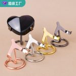 Custom Metal Crystal Heart Support Ornament Crystal Ball Display Stand Original Stone Mineral Specimen Base Unique Rock Support