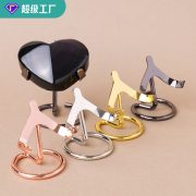 Custom Metal Crystal Heart Support Ornament Crystal Ball Display Stand Original Stone Mineral Specimen Base Unique Rock Support