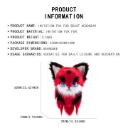 Cross-Border Comic Show Bestselling Custom Mascot Costume Headwear Plush Animal Head Cosplay Props Breathable - Image 3