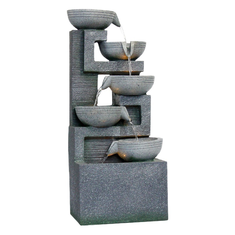O1CN013WFgc51Bs2w4bAlH4_0-0-cib.jpg European Style Flowing Water Fountain Ornament Home Decor Feng Shui Ball Resin Craft Export Drop Shipping Wholesale - Image 1