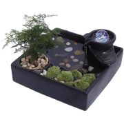 Creative Flowing Water Fountain Ornament Small Office Decor Desktop Tea Table Gift Circular Water Ball Wealth Generator - Image 5