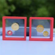Gold Custom Metal Medal Badge Chairman Mao Memorial Collection Gift New 3 Chest Badges Transparent Red Box - Image 2