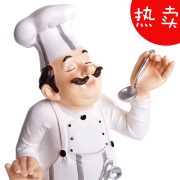 Customizable American Chef Doll Soft Decoration Resin Craft Sweet Shop Bakery Baking Shop Character Model Cake Shop Display - Image 2