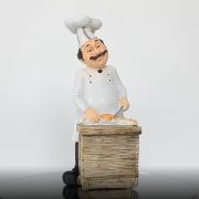 Customizable American Chef Doll Soft Decoration Resin Craft Sweet Shop Bakery Baking Shop Character Model Cake Shop Display - Image 5