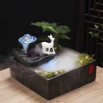 Creative Home Decoration Flowing Water Fountain Ornament Living Room Decorative Humidifier Business Opening Gift