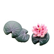 Customizable Decorative Ornaments Miniature Bonsai Landscape DIY Materials Resin Crafts Lotus Flower And Leaf Desktop Decor - Image 6