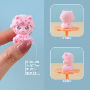 新品萌粒植绒坐姿莫莫小猫 树脂工艺品装饰创意潮玩公仔桌面摆件 - Image 3
