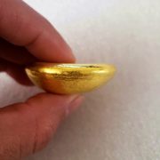 Antique Style Golden Bar Copper Alloy Non-Gold Custom Metal Medal Badge Handcrafted Artwork Gold Ingot Design - Image 4