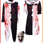 Adult Stage Performance Costume Clown Outfit Unisex Cosplay Halloween Cross-Border Broken Soul Clown Costume
