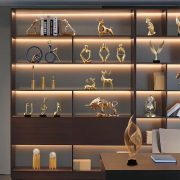 Modern Minimalist Luxury Creative Home Bar Cabinet Decorations Living Room TV Cabinet Office Resin Artistic Ornaments