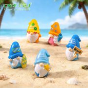 微景观夏季可爱小矮人萌粒公仔 海边造景diy装饰品迷你桌面小摆件 - Image 2