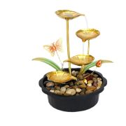 Simplified Home Decorative Flowing Water Fountain Ornament for Desktop TV Cabinet Coffee Table Office Circular Water Flow Decoration - Image 6