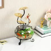 New Cross-Border Small Home Decorative Flowing Water Fountain Ornament Glass Aquarium Ideal Opening Gift Landscape Decoration - Image 2