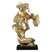 New Customizable Resin Decorative Ornament Creative Gift for Living Room Office Luxury Art Craftwork Deep Kiss Design