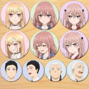 Custom Metal Medal Badge Anime Cosplay Barrette Iron Bottom Emblem Fashionable Customizable Engraving Design