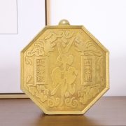 纯黄铜太极金色八卦镜凹凸面全黄铜阴阳八卦镜挂件摆件厂家批发 - Image 5