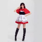 Halloween Little Red Riding Hood Role-playing Anime Party Costume Cosplay Game Uniform Maid Servant Outfit Adult Stage Performance Costume - Image 2
