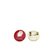 Free Shipping Custom Metal Medal Badge 2CM 'For Service To People' Chest Badge Portrait Manufacturer Direct Sale - Image 2