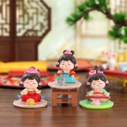 文房雅集唐仕女手机支架唐小环摆件汽车装饰品树脂工艺品摆设批发 - Image 2