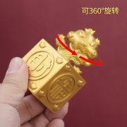 New Square Lucky Tree Seal Rotating Ornament for Living Room Bar Office Decorations Business Opening Gifts - Image 2