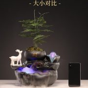 Ceramic Flowing Water Fountain Ornament for Living Room Office Entrance Decorations Tea Table Club Front Desk Reception - Image 3