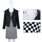 Adult Cosplay Baseball Jacket Short Plaid Design Stage Performance Costume Similar To Popular American TV Series - Image 2