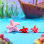 迷你彩色海星 微景观摆件 树脂工艺品装饰配件地中海 五角小海星 - Image 3