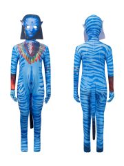 Avatar 3 Movie Same Style Cosplay Costume For Men Women Children Halloween Role-play Jumpsuit Tight Body Suit Stage Performance - Image 3