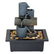 Minimalist Desktop Geometry Flowing Water Fountain Ornament Small Resin Crafts Decorative Items for Living Room Decoration