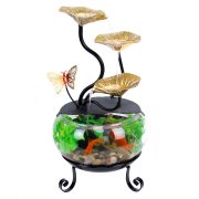 Desktop Mini Fish Tank Flowing Water Fountain Ornament Wealth Attracting Decor for Entrance Living Room Office Craft - Image 5
