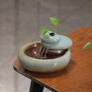 Creative Chinese Style Stacked Stone Water Fountain Ornament for Office Tea Table New Home Decoration Fish Tank Gift - Image 2