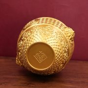 Bronze Four-Sided Wealth Attracting Cauldron Relief Patterned Money Jar for Living Room Office Business Opening Decorations - Image 4