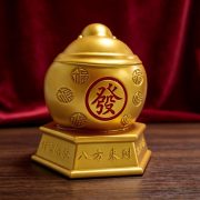 【日进斗金・笑佛纳福】实心鎏金弥勒佛摆件 财源滚滚 生意兴隆 - Image 3