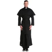 Hibemon M-XL Unisex Couple's Halloween Priest and Nun Outfit Adult Stage Performance Costume for Masquerade Performances - Image 4