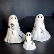 Customizable White Ghost Resin Decoration Creative Home Decor Haunted House Design Scary Customizable Ornament Halloween New Arrival - Image 2