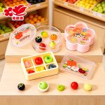 New Mini Customizable Decorative Resin Ornaments Apples Bananas Realistic Fruits Supermarket Dollhouse DIY Food Toys