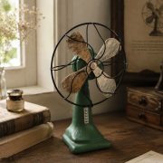 ZAKKA Customizable Decorative Resin Ornament Home Decoration Fan Craft Weathered And Worn Process 13640 - Image 2