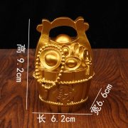 沙金色发财水桶一桶金聚宝盆桌面摆件手把件家居装饰品摆件批发 - Image 3