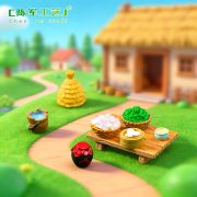 Customizable Decorative Resin Ornaments Micro Landscape Accessories Wine Jar Bowl Haystack Wooden Water Bucket Chili Garlic Bamboo Basket Steamer Buns - Image 2