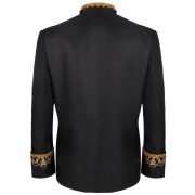 Elegant Adult Stage Performance Costume Men's Gold-Embedded Formal Court Outfit Black White Opera Stage Show Dress - Image 3