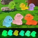 Customizable Decorative Ornament Car Dashboard DIY Accessories Cute White Bichon Micro Landscape Potted Plant Scenic Small Figurine