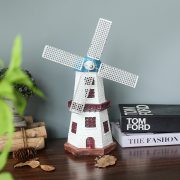 American Retro Dutch Windmill Model Craft Decorative Ornaments Customizable Home Decor for Coffee Shop TV Cabinet Bar - Image 3