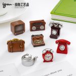 Retro Creative TV Radio Vintage Decorative Ornaments Customizable Dollhouse DIY Accessories Desktop Small Figurines