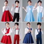 Children's Choral Performance Outfit Large Chorus Stage Costume National Day Competition Choral Costume Elementary School Girls