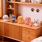New Cute Flocked Sitting Momo Cat Resin Craftwork Decorative Ornaments Customizable Trendy Desktop Figurines - Image 2