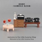 New Vintage Mini Resin Decorative Ornament Wine Glass Oil Lamp DIY Dollhouse Accessories Customizable Home Decor