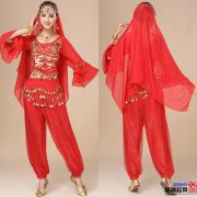 Indian Dance Costume Adult Women's Belly Dance Performance Outfit New Bell Sleeve Ethnic Style Stage Show Costume - Image 4