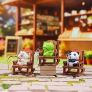 New Cartoon FOFO Animal Rocking Chair Resin Craft Creative Home Decoration Tabletop Ornaments Customizable Decorative Accessories - Image 2